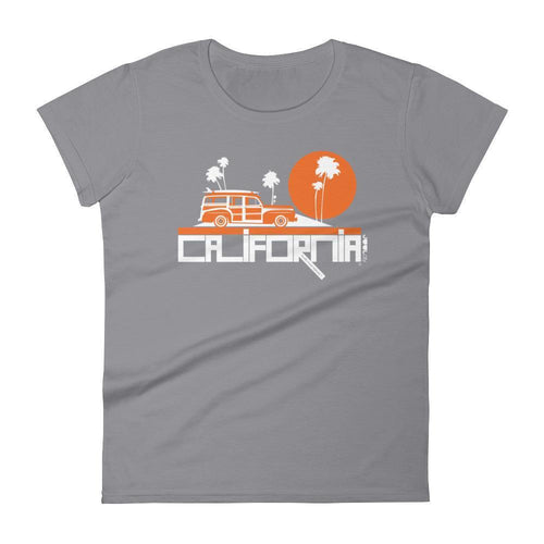 California  Woody Wagon  Women's Short Sleeve T-Shirt T-Shirt Storm Grey / 2XL designed by JOOLcity