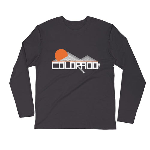 Colorado Mod-Mountain Long Sleeve Men's T-Shirt T-Shirt 2XL designed by JOOLcity