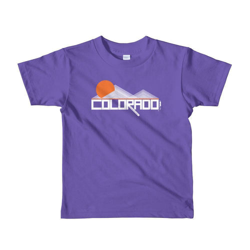 Colorado Mod-Mountain Toddler Short-Sleeve T-shirt T-Shirt Purple / 6yrs designed by JOOLcity