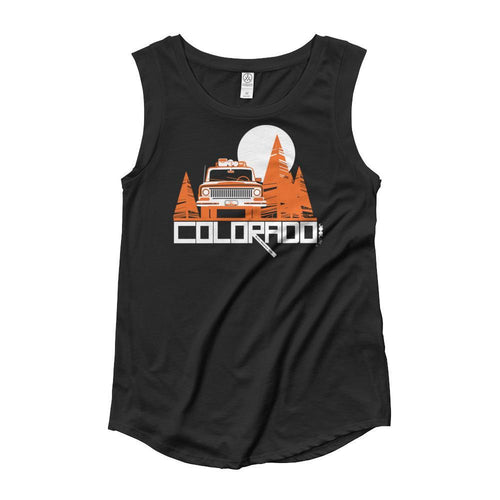 Colorado Wagon Wheel Ladies’ Cap Sleeve Tank-Top