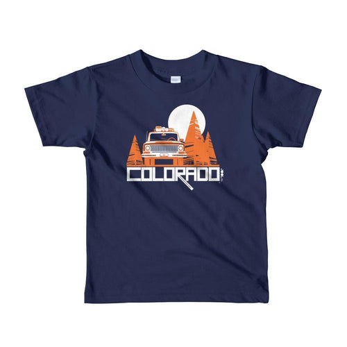 Colorado Wagon Wheel Toddler Short-Sleeve T-shirt T-Shirt Navy / 6yrs designed by JOOLcity