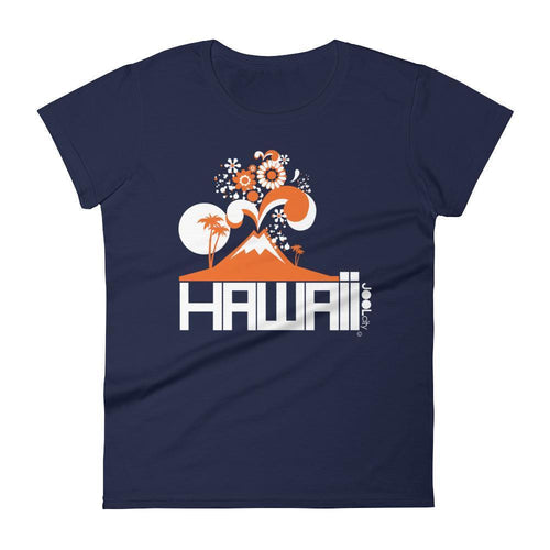 Hawaii  Volcano Eruptous  Women's   Short Sleeve T-Shirt T-Shirt Navy / 2XL designed by JOOLcity