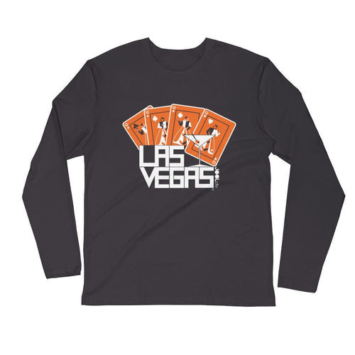 Las Vegas Card Shark Long Sleeve Men's T-Shirt T-Shirt 2XL designed by JOOLcity