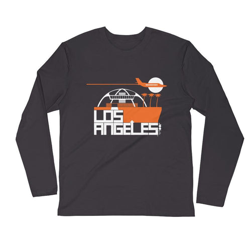 Los Angeles Flight Time Long Sleeve Men's T-Shirt T-Shirt 2XL designed by JOOLcity