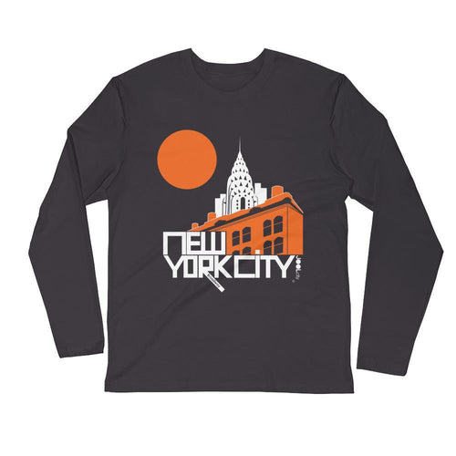 New York Gotham Deco Long Sleeve Men's T-Shirt T-Shirt 2XL designed by JOOLcity