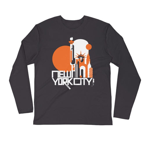 New York Lady Liberty Long Sleeve Men's T-Shirt T-Shirt 2XL designed by JOOLcity