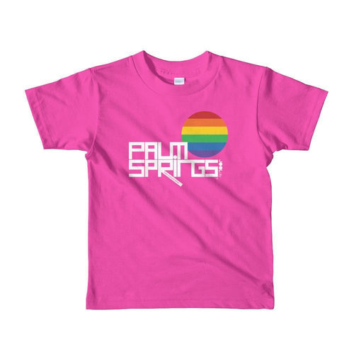 Palm Springs PRIDE Toddler Short Sleeve T-shirt T-Shirt Fuchsia / 6yrs designed by JOOLcity