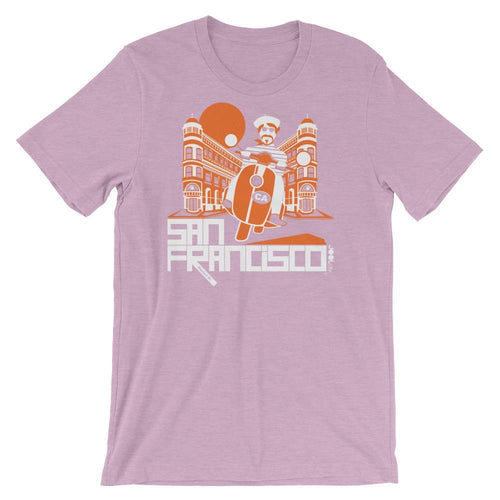 San Francisco Buddy Beatnik Short-Sleeve Men's T-Shirt T-Shirt Heather Prism Lilac / 2XL designed by JOOLcity