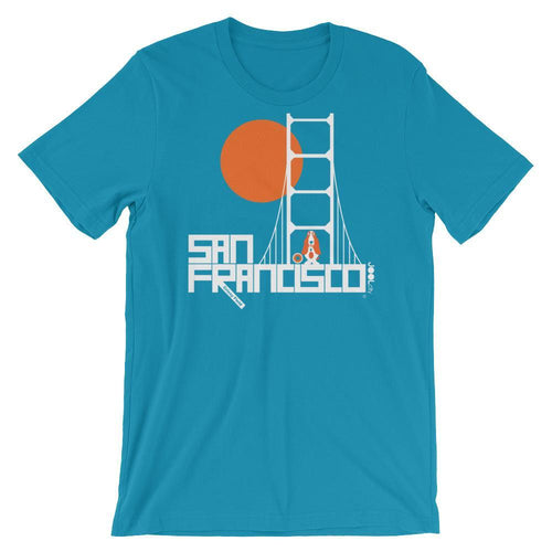 San Francisco Doggone It Short-Sleeve Men's T-Shirt T-Shirt Aqua / 2XL designed by JOOLcity