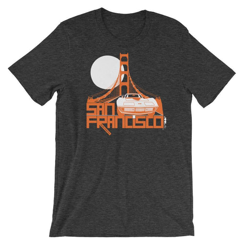 San Francisco Gate Away Short-Sleeve Men's T-Shirt T-Shirt Dark Grey Heather / 2XL designed by JOOLcity