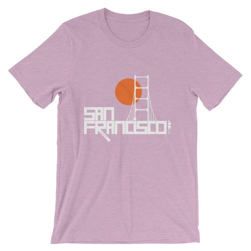 San Francisco Golden Gate Short-Sleeve Men's T-Shirt T-Shirt Heather Prism Lilac / 2XL designed by JOOLcity