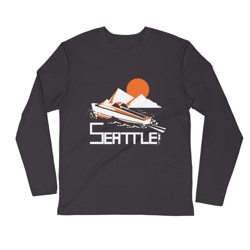 Seattle Cruiser Crusing Long Sleeve Men's T-Shirt T-Shirt 2XL designed by JOOLcity