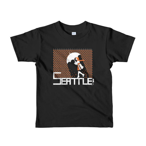 Seattle Raining Hearts Toddler Short-Sleeve T-Shirt T-Shirt Black / 6yrs designed by JOOLcity
