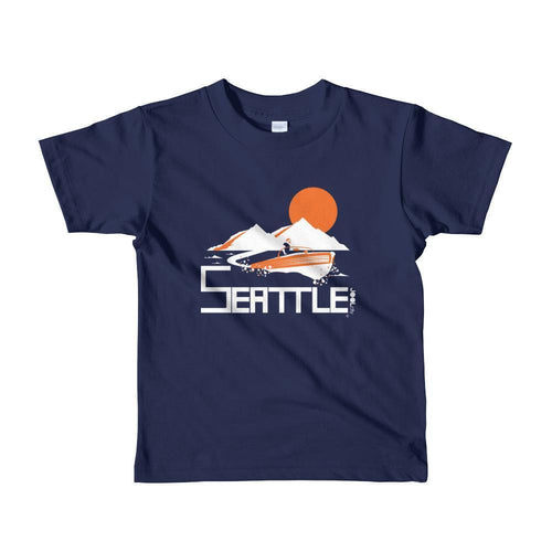 Seattle Wave Runner Toddler Short-Sleeve T-Shirt T-Shirt Navy / 6yrs designed by JOOLcity