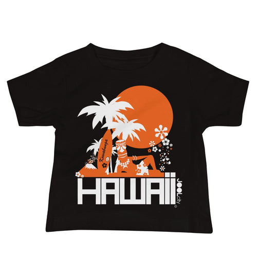 Hawaii Apres Surf Baby Jersey Short Sleeve Tee T-Shirts Black / 18-24m designed by JOOLcity