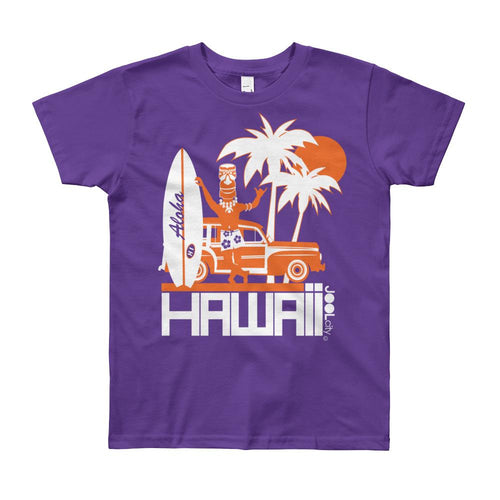 Hawaii Surfin Woody Short Sleeve Youth T-Shirt