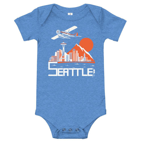 Seattle Soaring Sea Plane Baby Onesie