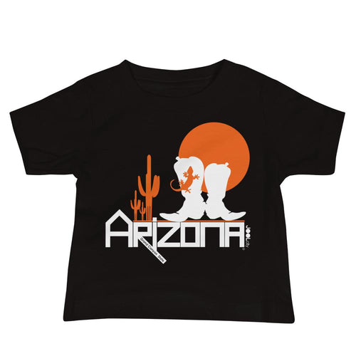 Arizona Desert Booties Baby Jersey Short Sleeve Tee T-Shirts Black / 18-24m designed by JOOLcity