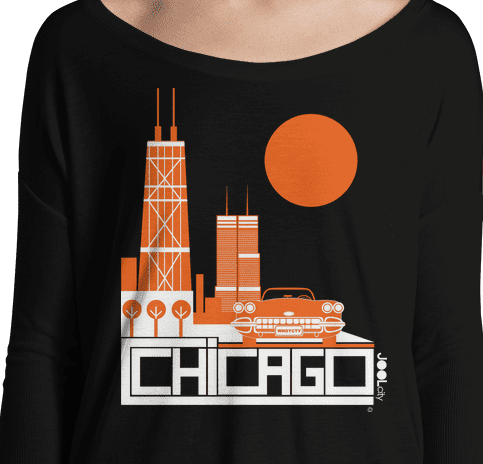 Chicago Downtown Ride Ladies' Long Sleeve Tee