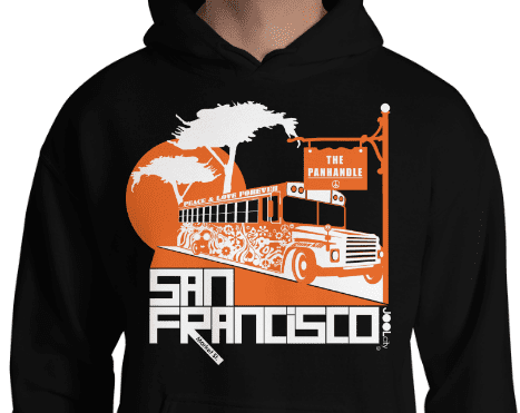 San Francisco Blissful Bus Hooded Sweatshirt