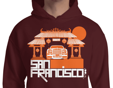 San Francisco Dragon Gate Hooded Sweatshirt