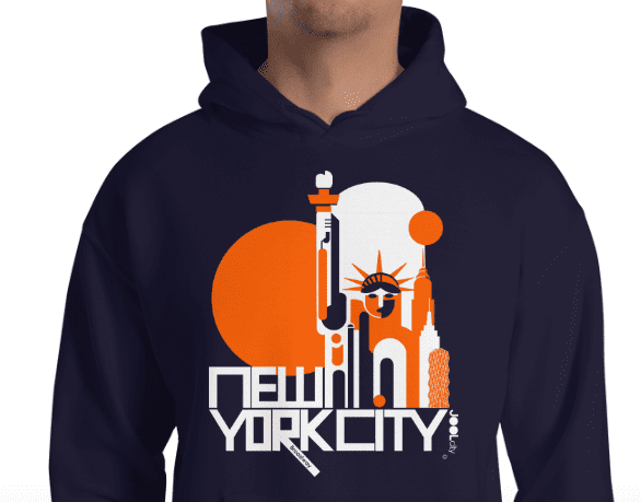 New York Lady Liberty Hooded Sweatshirt