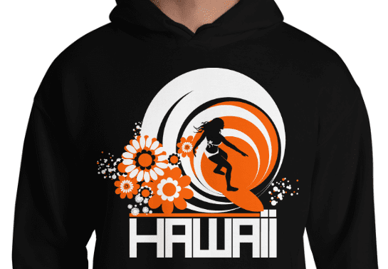 Hawaii Ripcurl Girl Hooded Sweatshirt