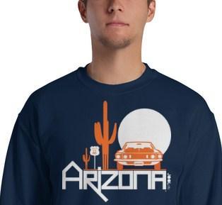 Arizona Cactus Cruise Sweatshirt Sweatshirts  designed by JOOLcity