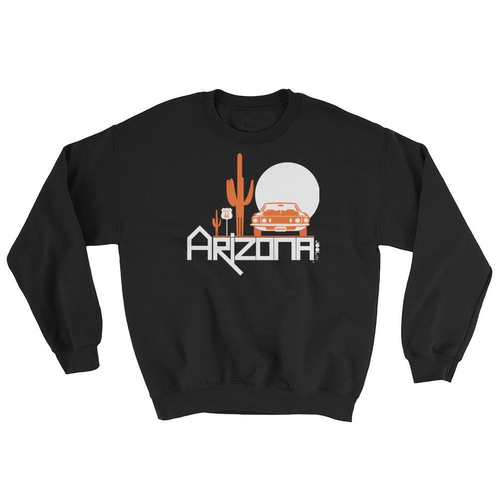 Arizona Cactus Cruise Sweatshirt Sweatshirts Black / 2XL designed by JOOLcity