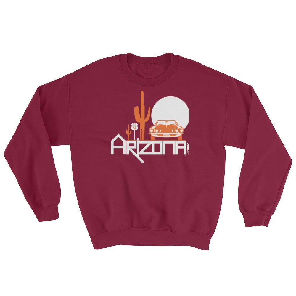 Arizona Cactus Cruise Sweatshirt Sweatshirts Maroon / 2XL designed by JOOLcity
