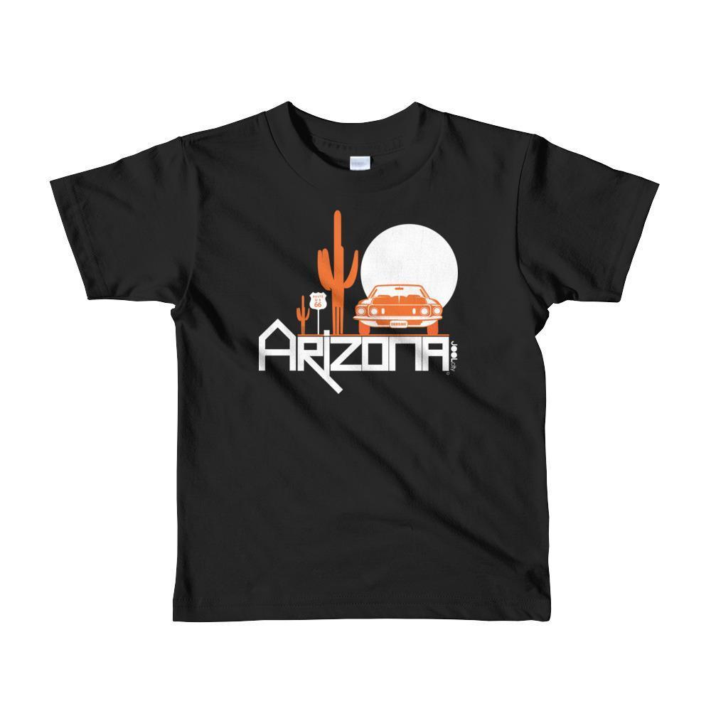 Arizona Cactus Cruise Toddler Short Sleeve T-shirt T-Shirts Black / 6yrs designed by JOOLcity
