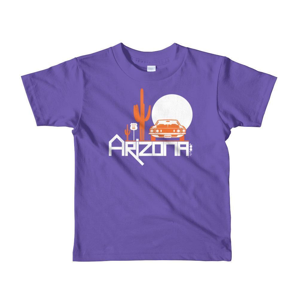 Arizona Cactus Cruise Toddler Short Sleeve T-shirt T-Shirts Purple / 6yrs designed by JOOLcity