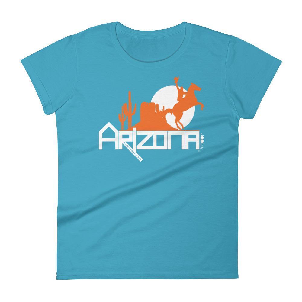 Arizona Cowboy Canyon Women's Short Sleeve T-shirt T-Shirts Caribbean Blue / 2XL designed by JOOLcity