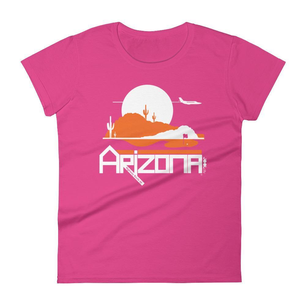 Arizona Tee High Women's Short Sleeve T-shirt T-Shirt Hot Pink / 2XL designed by JOOLcity