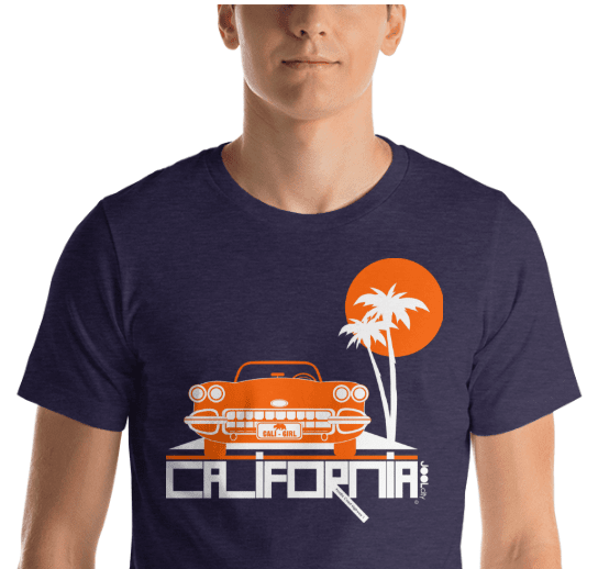 California Cool Cruise Short-Sleeve Men's T-Shirt T-Shirt  designed by JOOLcity