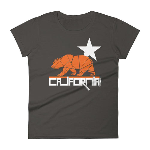 California  Geo Bear  Women's Short Sleeve T-Shirt T-Shirt Smoke / 2XL designed by JOOLcity