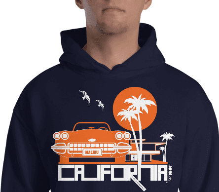 California Mid-Century Ride Hooded Men's Sweatshirt