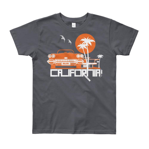California Mid-Century Ride Short Sleeve Youth T-shirt T-Shirt Slate / 12yrs designed by JOOLcity