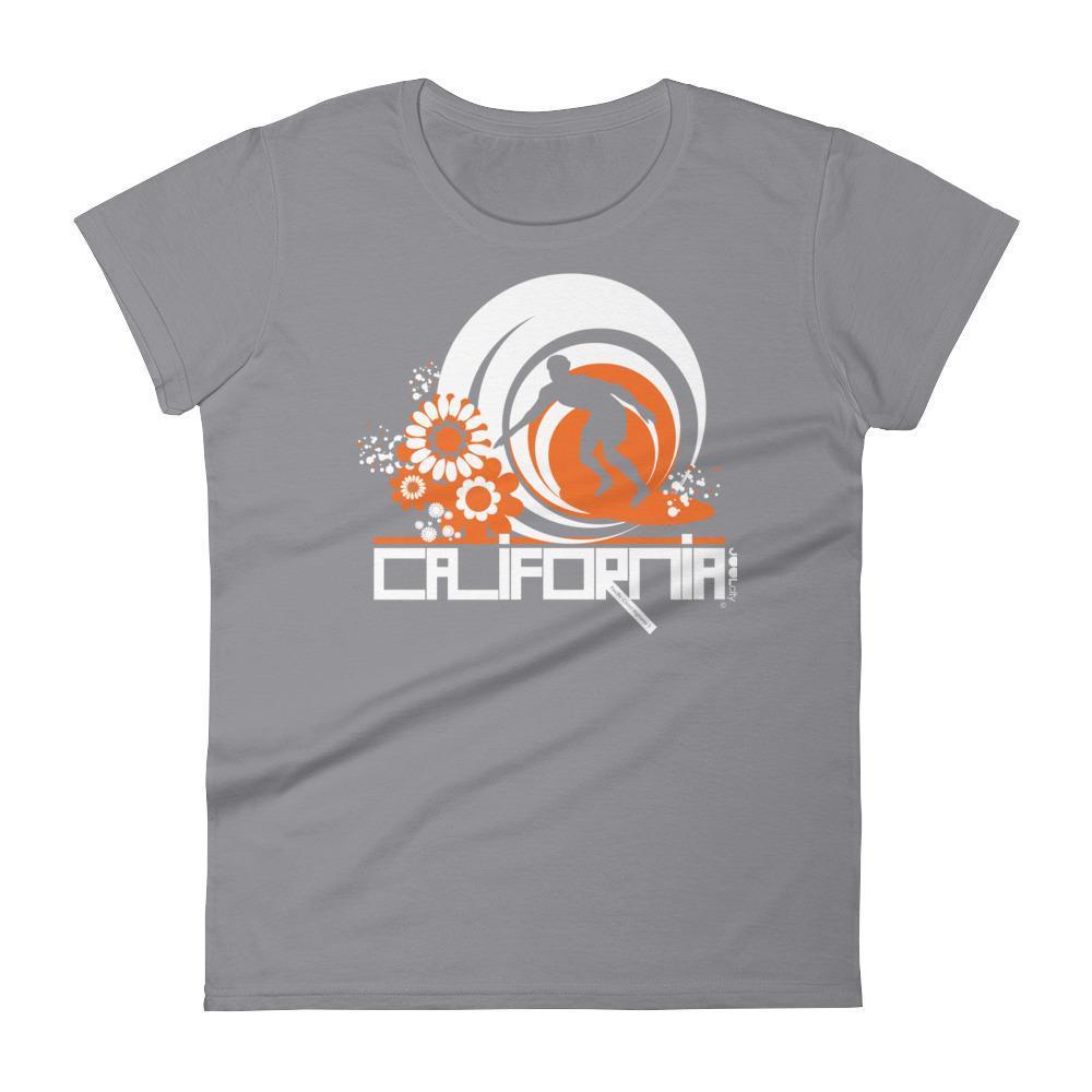 California  Ripcurl Flower Power  Women's Short Sleeve T-Shirt T-Shirt Storm Grey / 2XL designed by JOOLcity