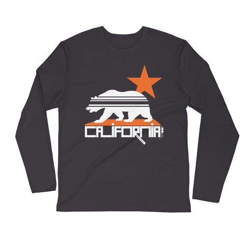 California Stars &amp; Stripes Long Sleeve Men's T-Shirt T-Shirt 2XL designed by JOOLcity