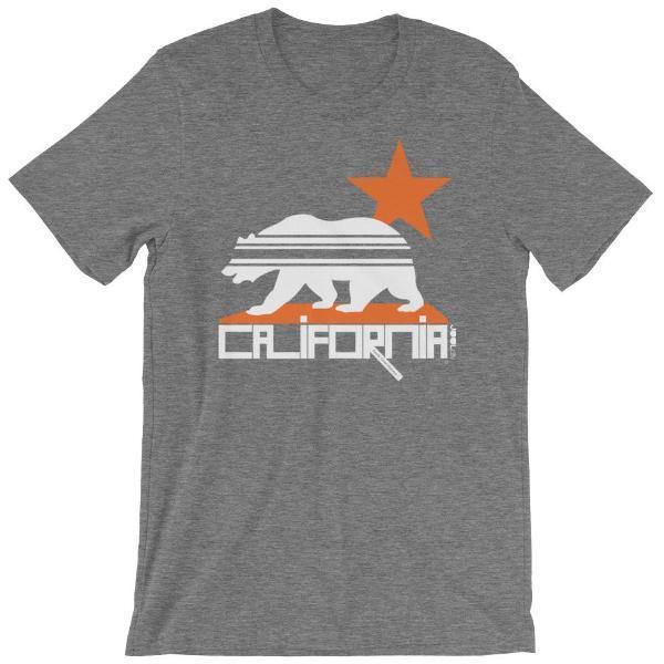 California Stars &amp; Stripes Short-Sleeve Men's T-Shirt T-Shirt Deep Heather / 4XL designed by JOOLcity