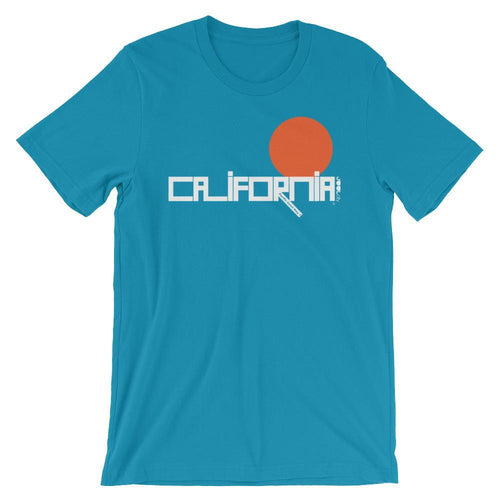 California Sunrise Short-Sleeve Men's T-Shirt T-Shirt Aqua / 2XL designed by JOOLcity