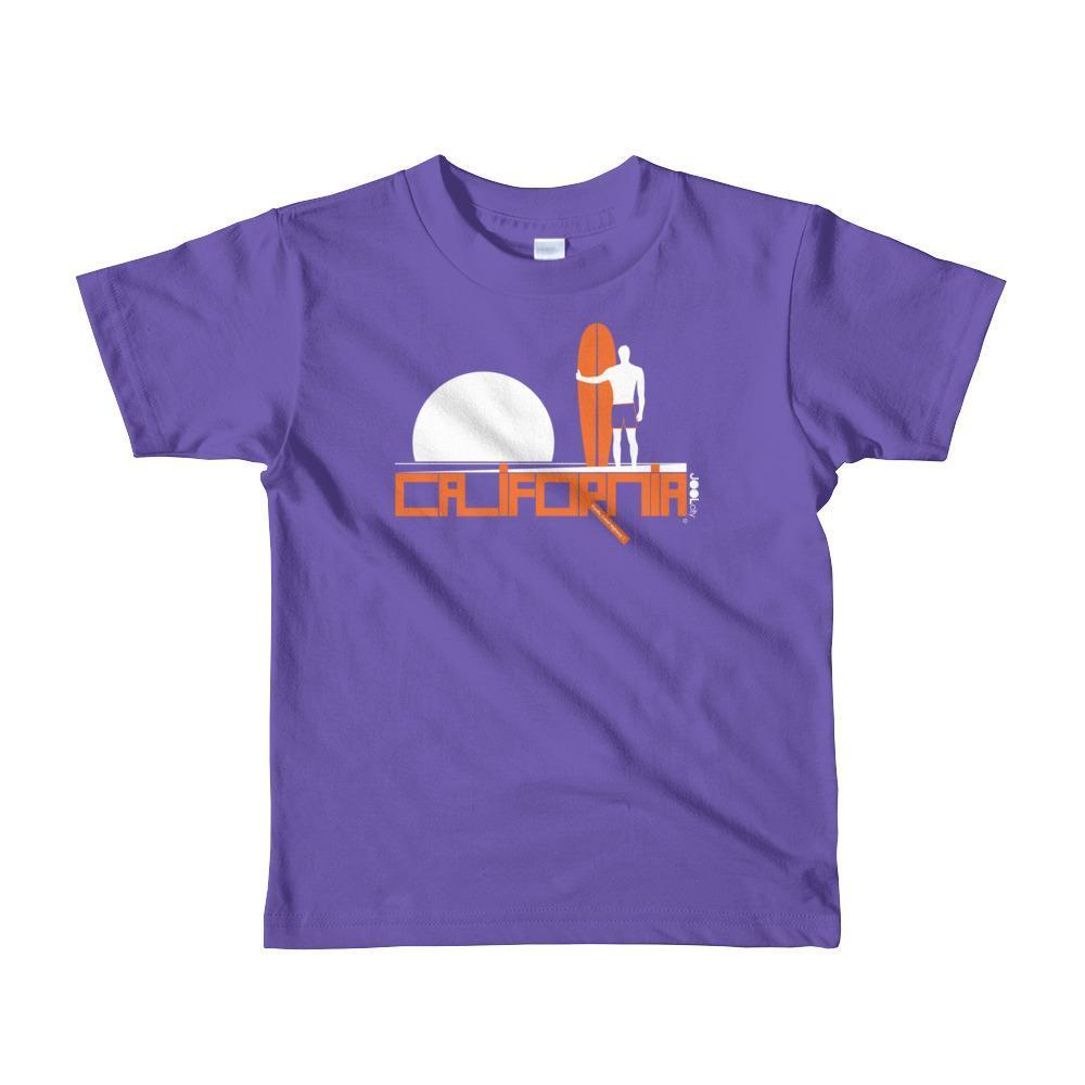 California Surf Silence Toddler Short Sleeve T-shirt T-Shirt Purple / 6yrs designed by JOOLcity