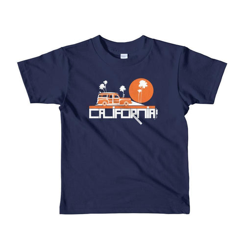 California Woody Wagon Toddler Short Sleeve T-shirt T-Shirt Navy / 6yrs designed by JOOLcity