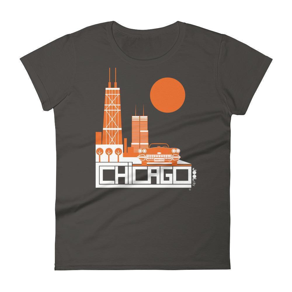 Chicago Downtown Ride Women's Short Sleeve T-shirt T-Shirt Smoke / 2XL designed by JOOLcity