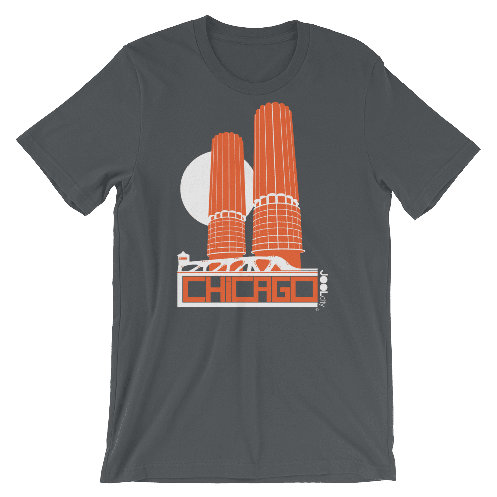 Chicago Marina Towers Short-Sleeve Men's T-Shirt T-Shirt Asphalt / 2XL designed by JOOLcity