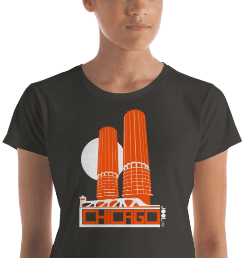 Chicago Marina Towers Women's Short Sleeve T-Shirt T-Shirt  designed by JOOLcity