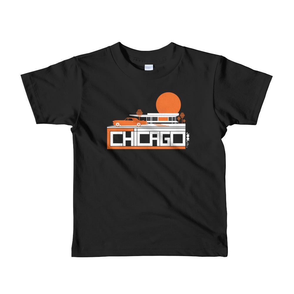 Chicago Mid-Century Ride Toddler Short Sleeve T-shirt T-Shirt Black / 6yrs designed by JOOLcity