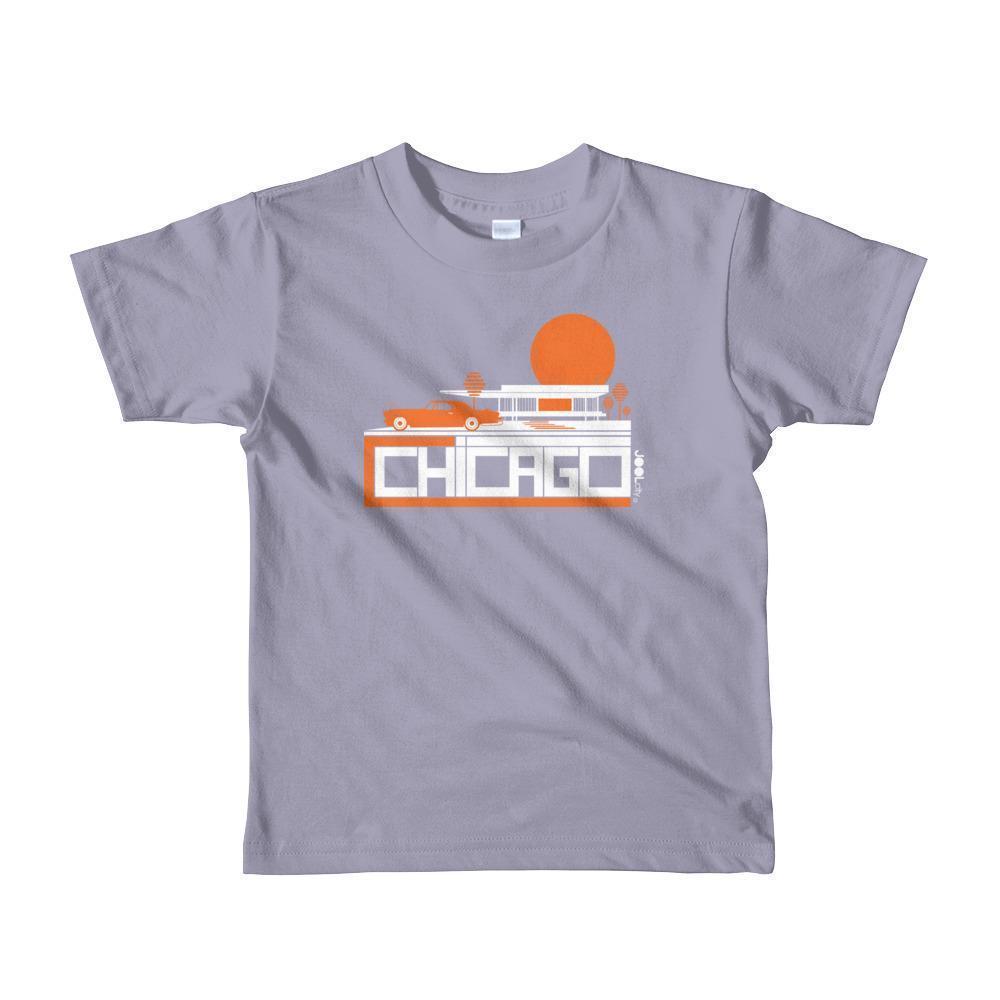 Chicago Mid-Century Ride Toddler Short Sleeve T-shirt T-Shirt Slate / 6yrs designed by JOOLcity