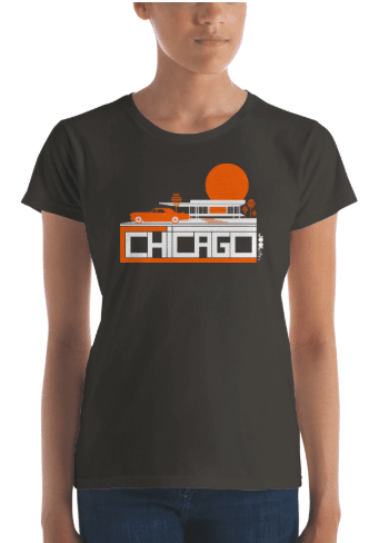 Chicago Midcentury Ride Women's Short Sleeve T-shirt T-Shirt  designed by JOOLcity